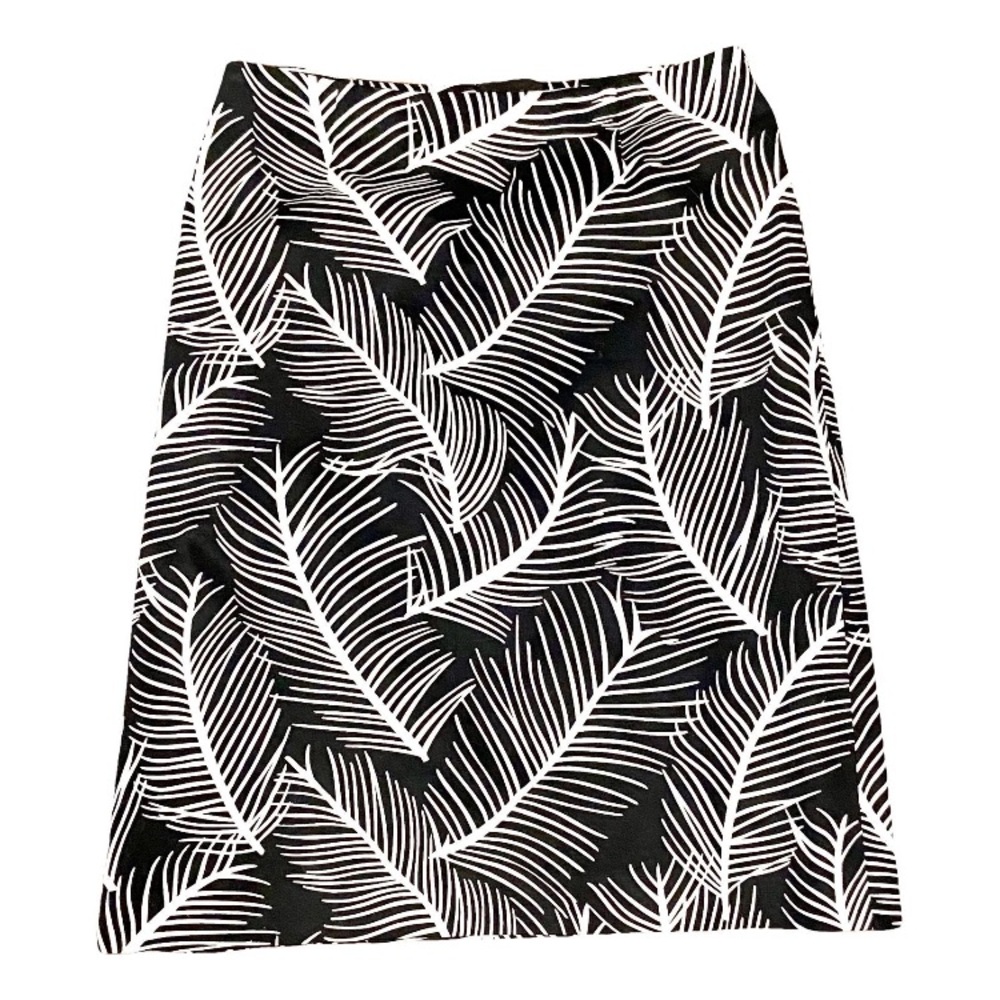 Doncaster Leaf Pattern Pencil Skirt Sz 4